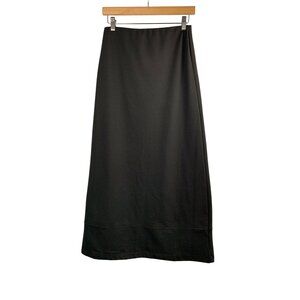 Black Maxi Skirt With Stretch Waistband M